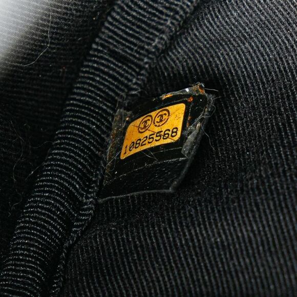 Pre Loved chanel Quilted Nylon Satchel Handbag Women Black Handbags - Picture 6 of 8